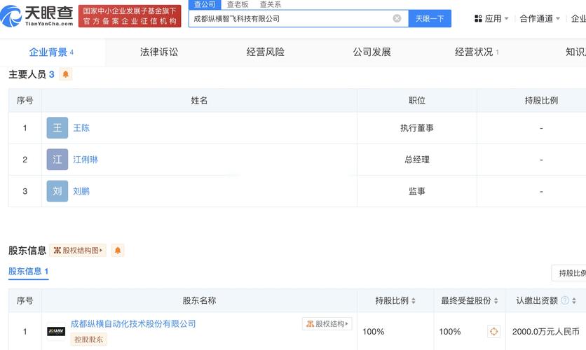 縱橫股份成立成都智飛科技公司，加碼人工智能行業(yè)應(yīng)用布局